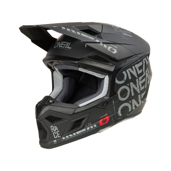Casque cross O'Neal 3SRS - STATIC 2025 - Noir / GrisRef : OL2043