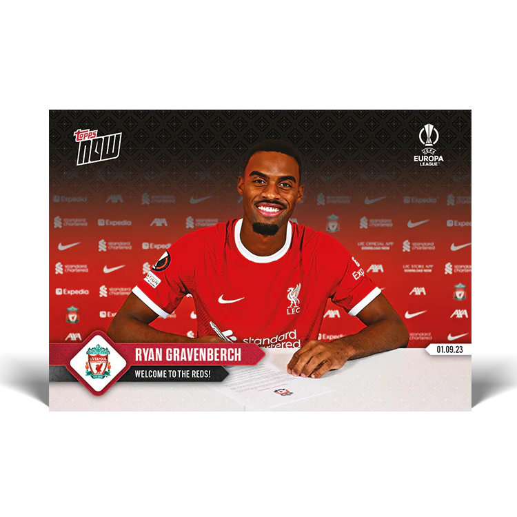 Topps UK - Ryan Gravenberch - Welcome to the Reds! - UEL TOPPS NOW® Card #2