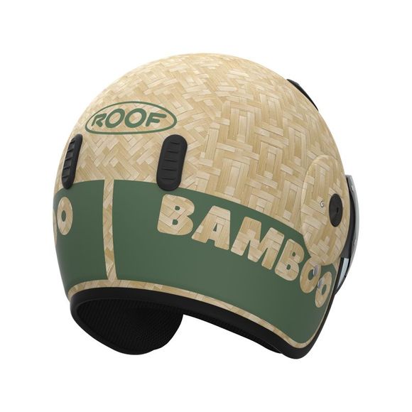 ROOF RO15 BAMBOO PURE Jet Helmet - GreenRef: RO0333