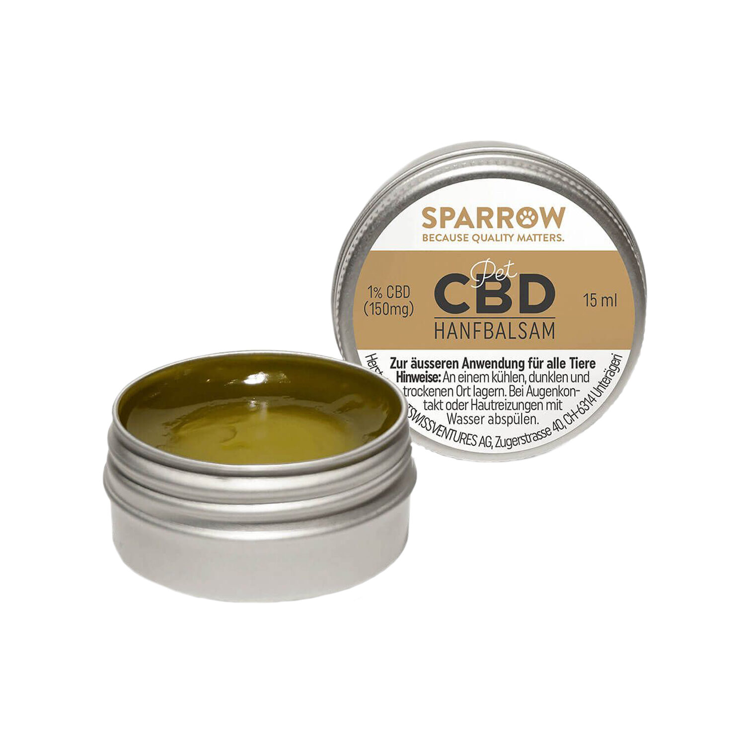 SPARROW Pet Hemp Balm With CBD - 15ml