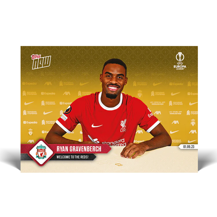 Topps UK - Ryan Gravenberch - Welcome to the Reds! - UEL TOPPS NOW® Card #2