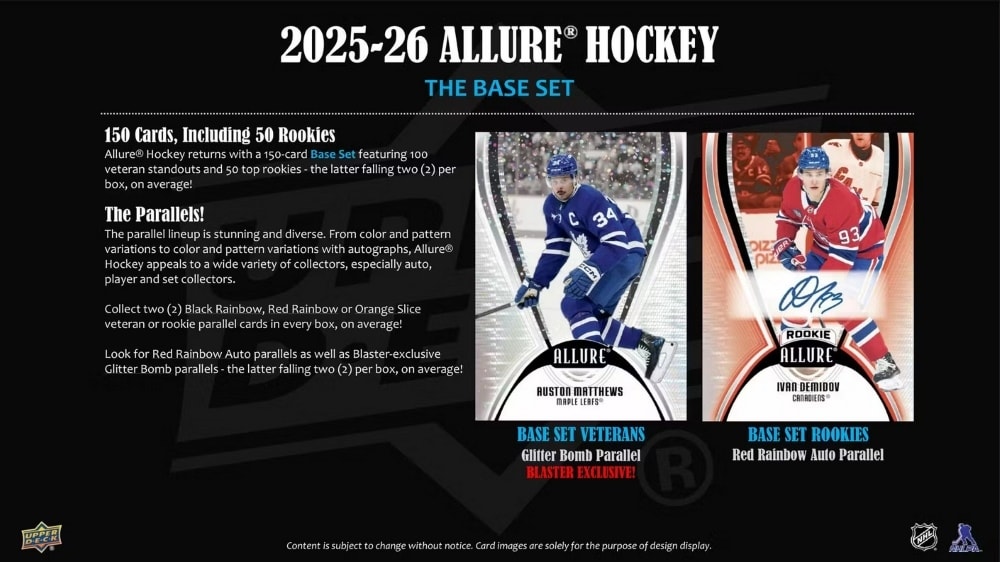 2025/26 Upper Deck Allure Hockey NHL Blaster Box
