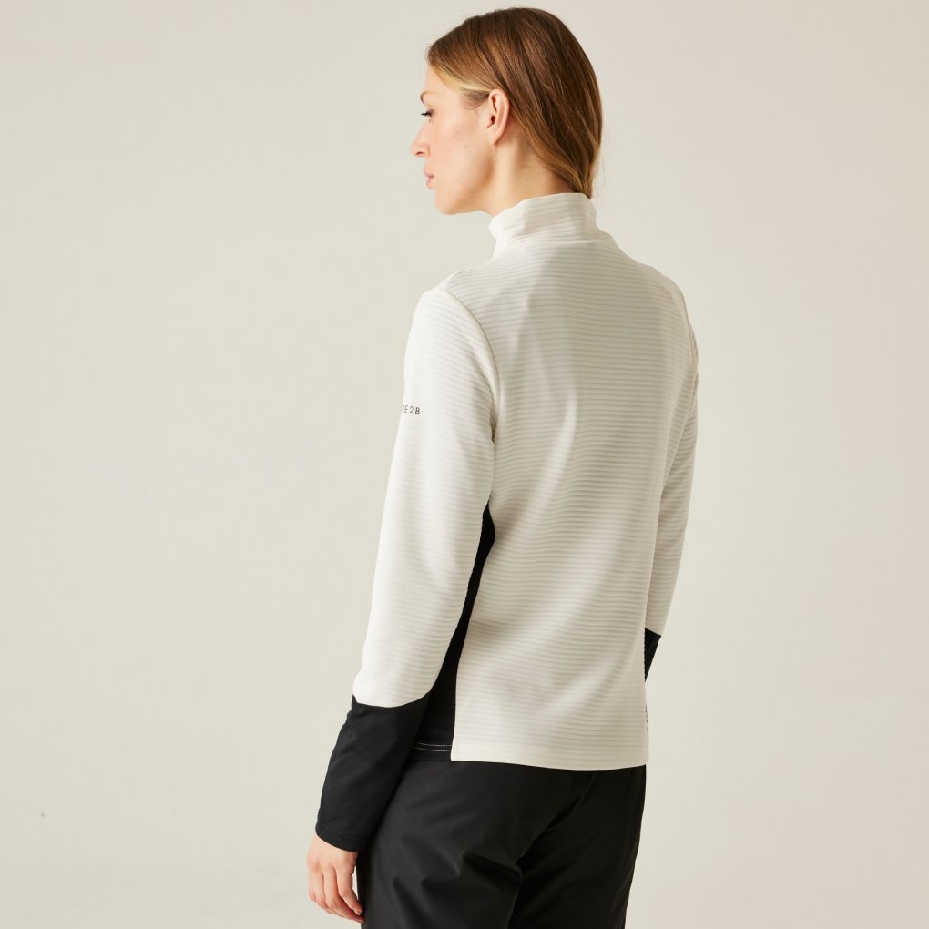 Dare 2b Iced 1/4 Zip Core Stretch Midlayer Women - 0FU Egret/Black