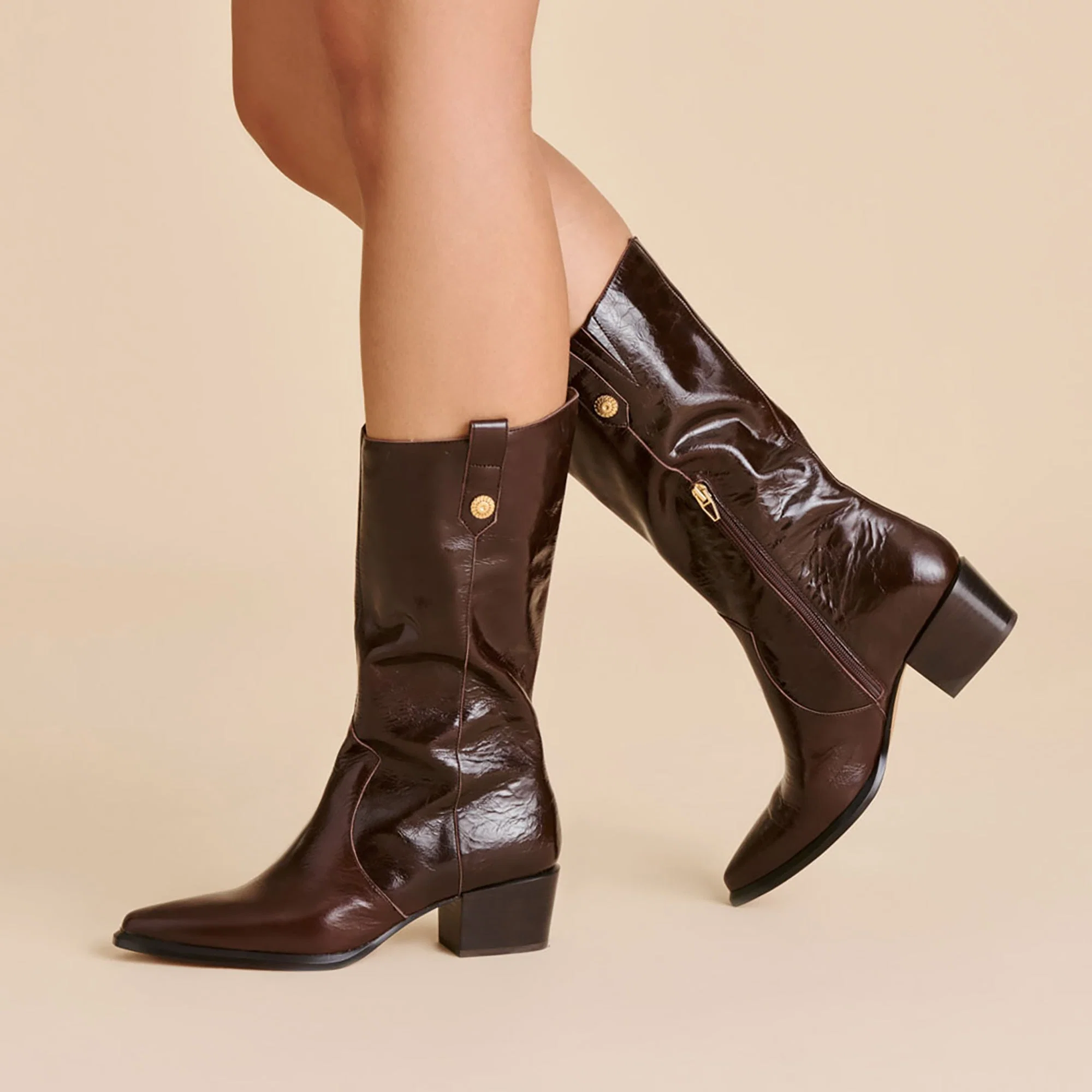 VERN BOOTS CHOCOLATE LEATHER