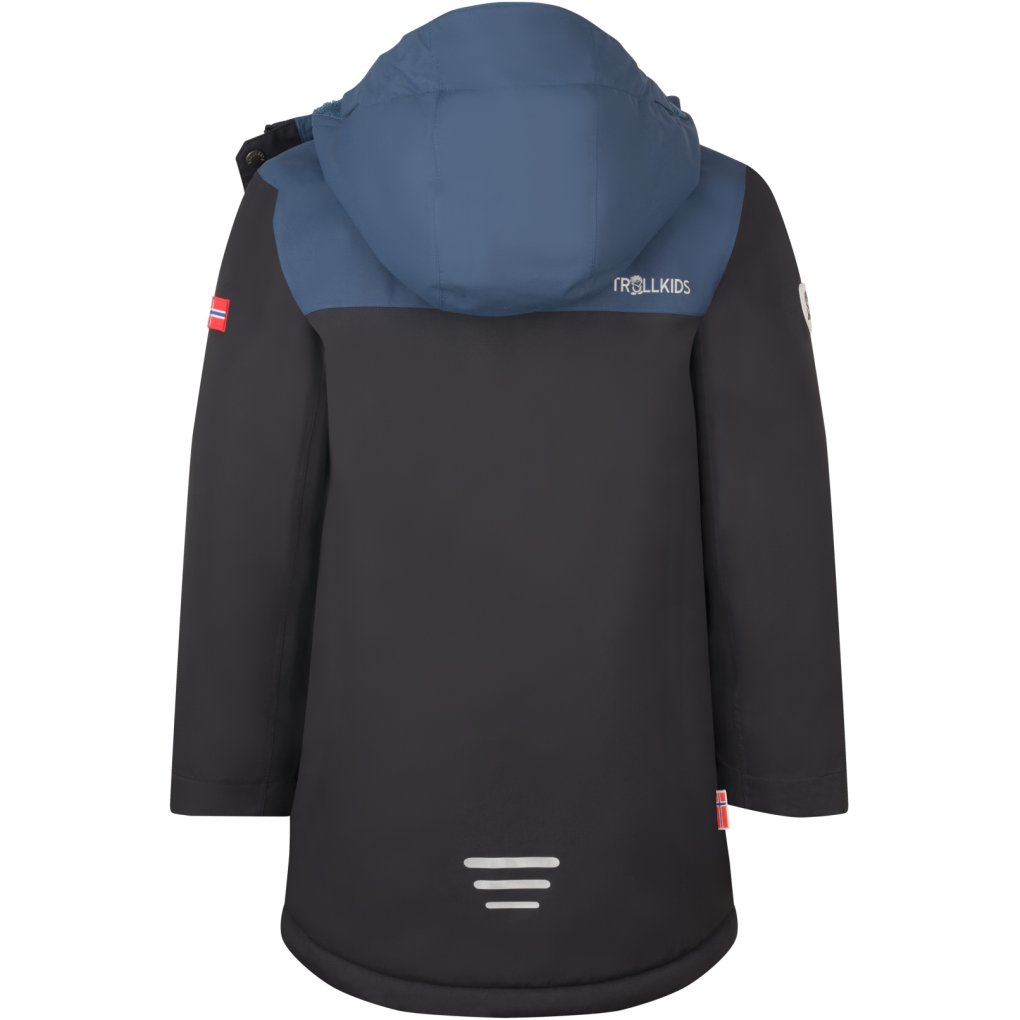 Trollkids Gudvangen Jacket Kids - Black/Mystic Blue