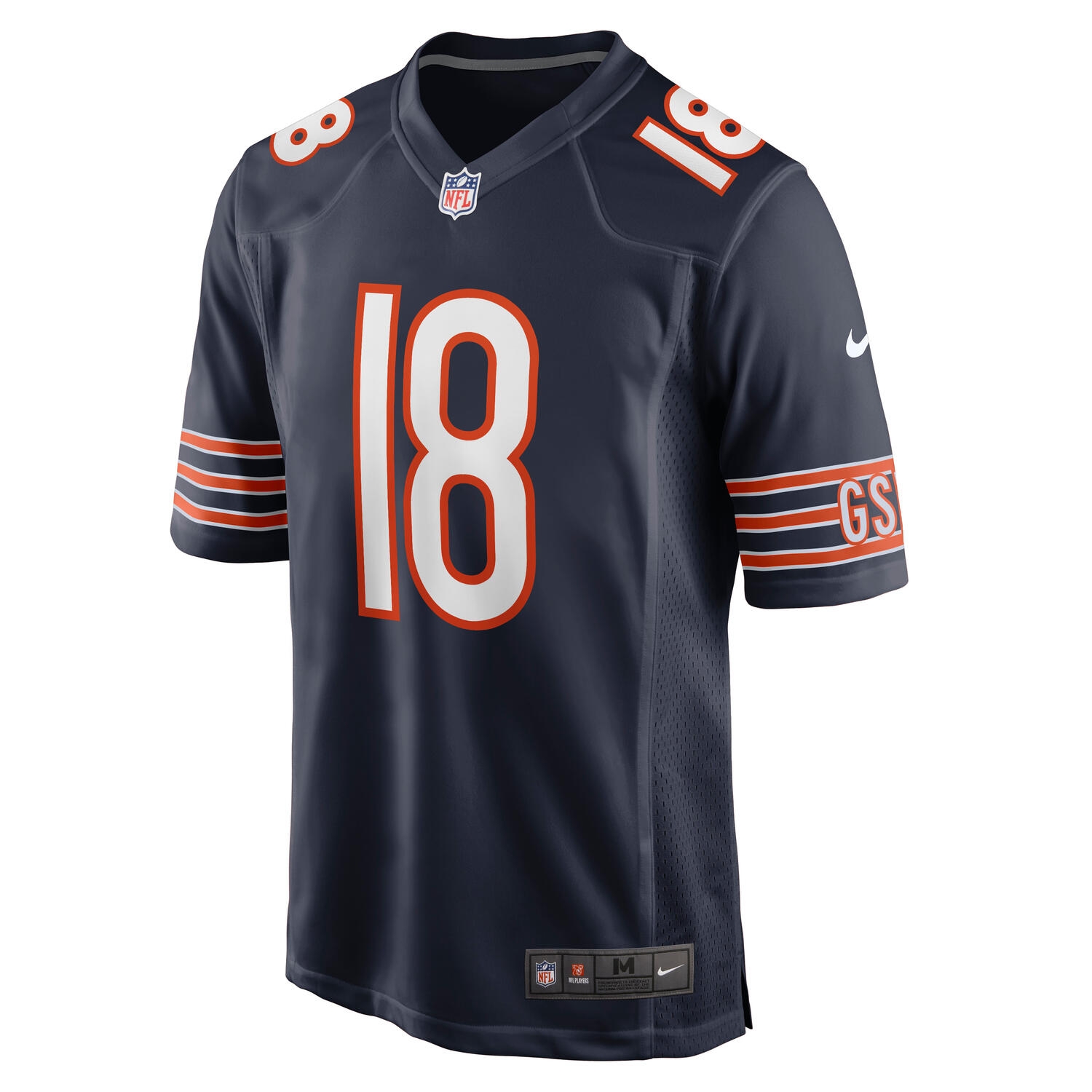 Caleb Williams #18 Chicago Bears Game NFL Jersey Navy