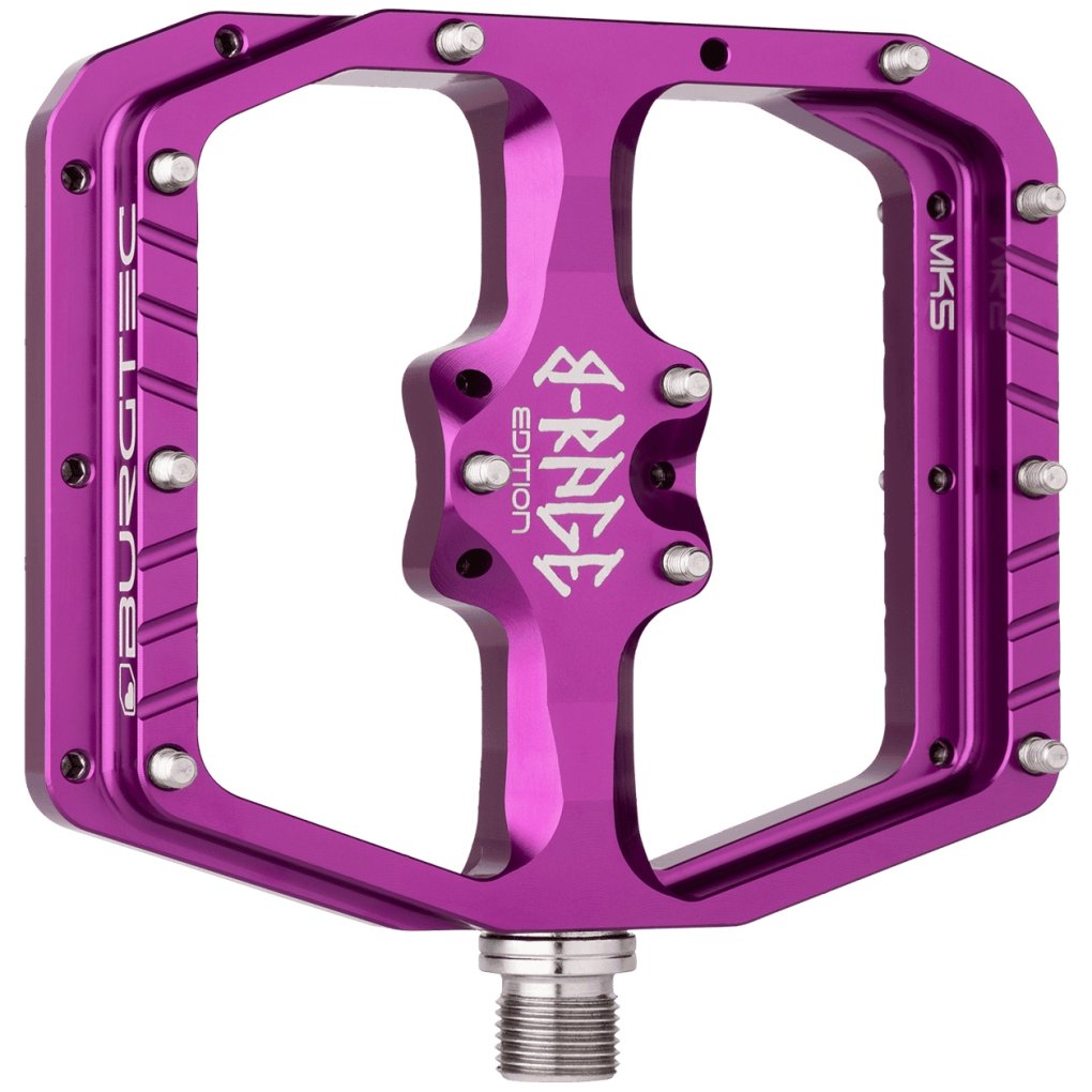 Burgtec Penthouse Flat MK5 Pedals - B-Rage Edition - Purple Rain
