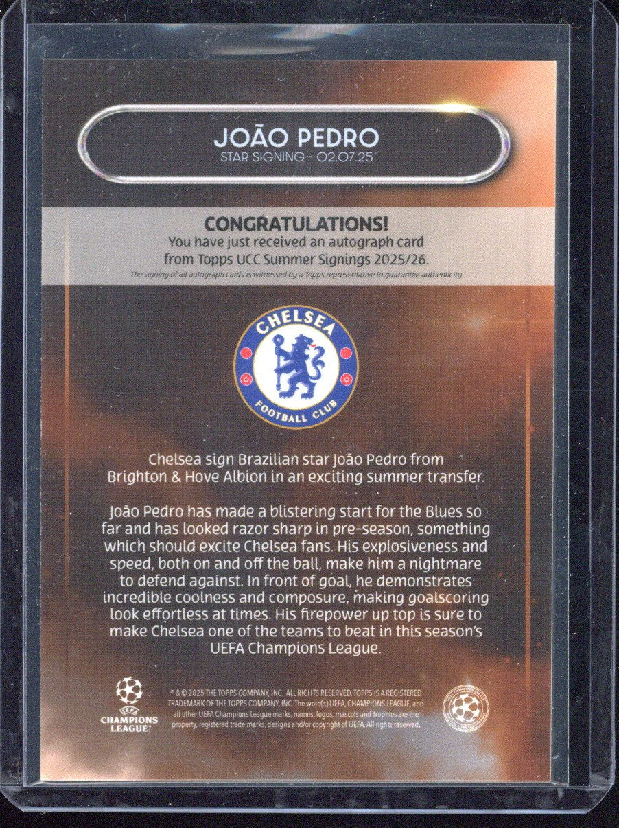 2025-26 Topps Summer Signings Joao Pedro Autograph /25
