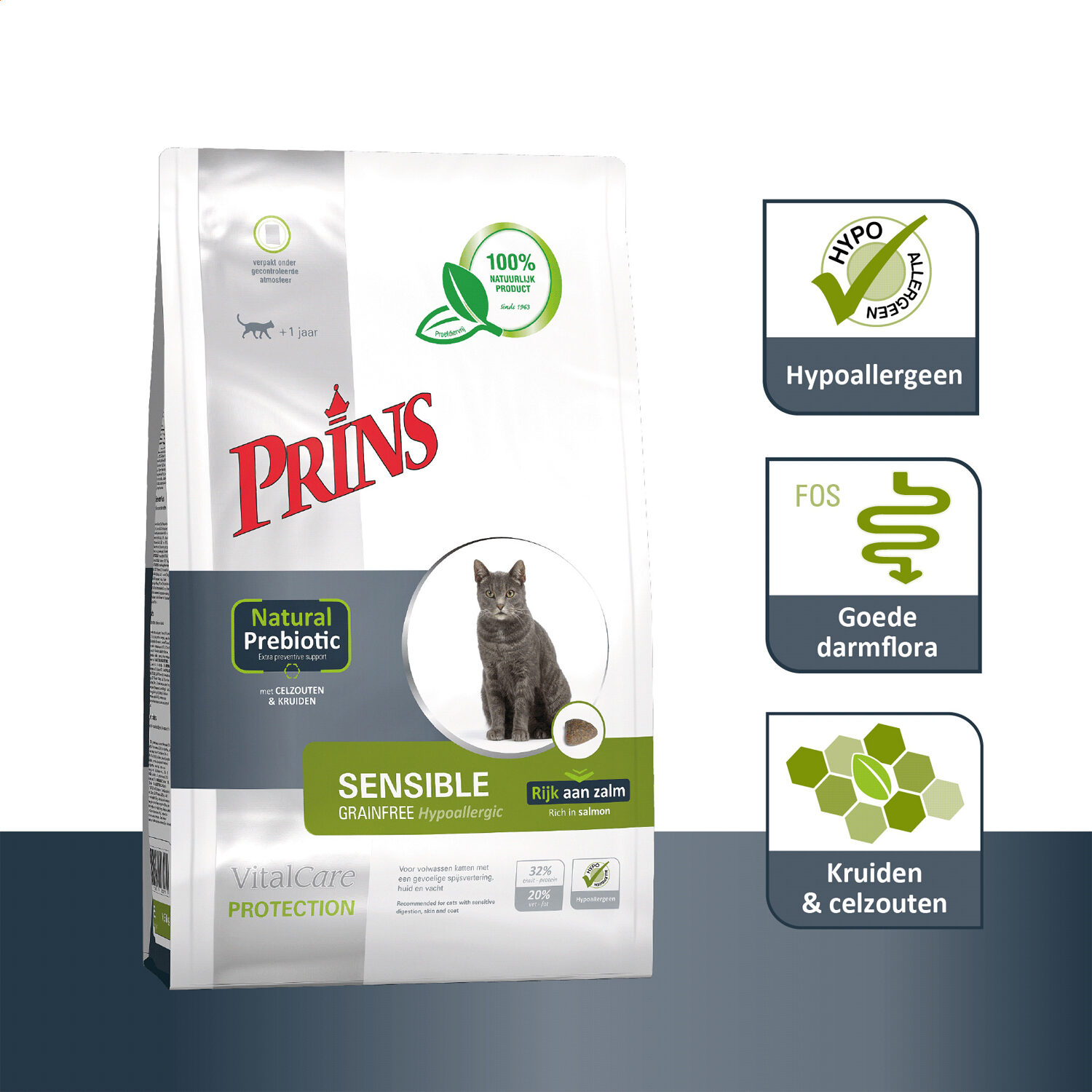 Prins VitalCare Cat Protection Sensible Grainfree Hypoallergenic - 1.5 kg