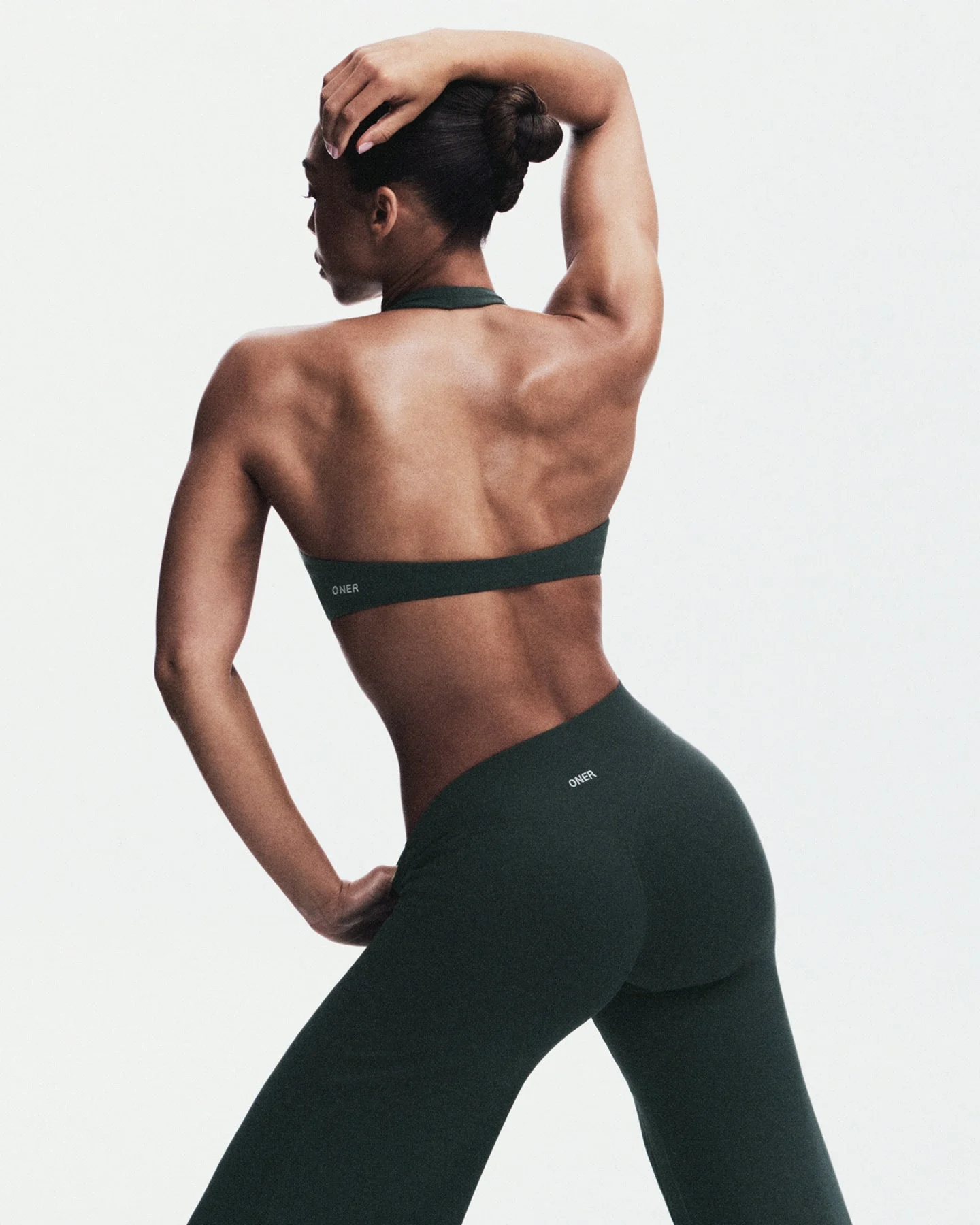 SoftMotion™ Straight Leg Bottoms with Grey Logo | Emerald Noir