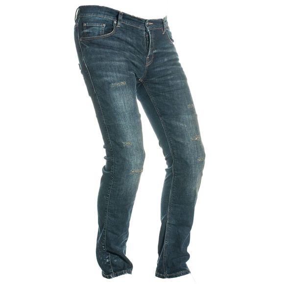 Jean Moto Richa PROJECT LONG - Slim - BleuRef : RC0422