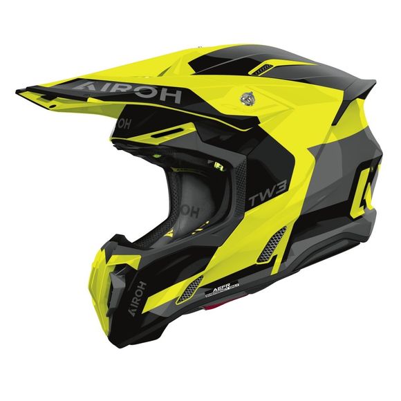 Airoh TWIST 3 cross helmet - FANCY 2026 - Yellow / BlackRef: Ar1534-C50686