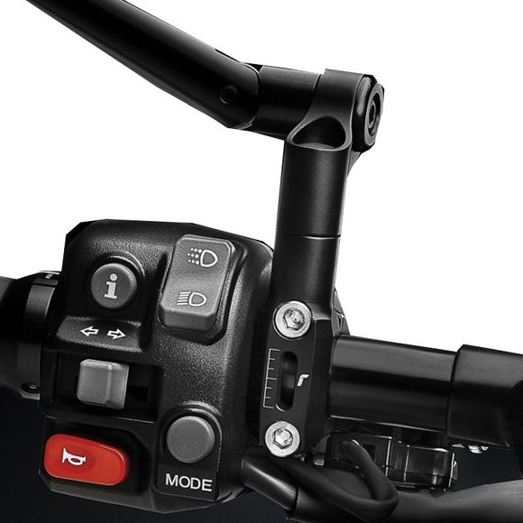 Rizoma Rearview Mirror Holder Handlebar Mirror Adapter (22m) - BlackRef: rz0842 / bs770b