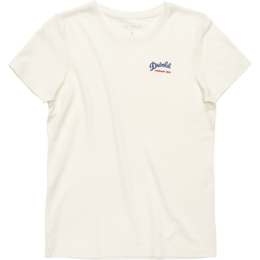 Devold Classic Script Tee Women - 001A White