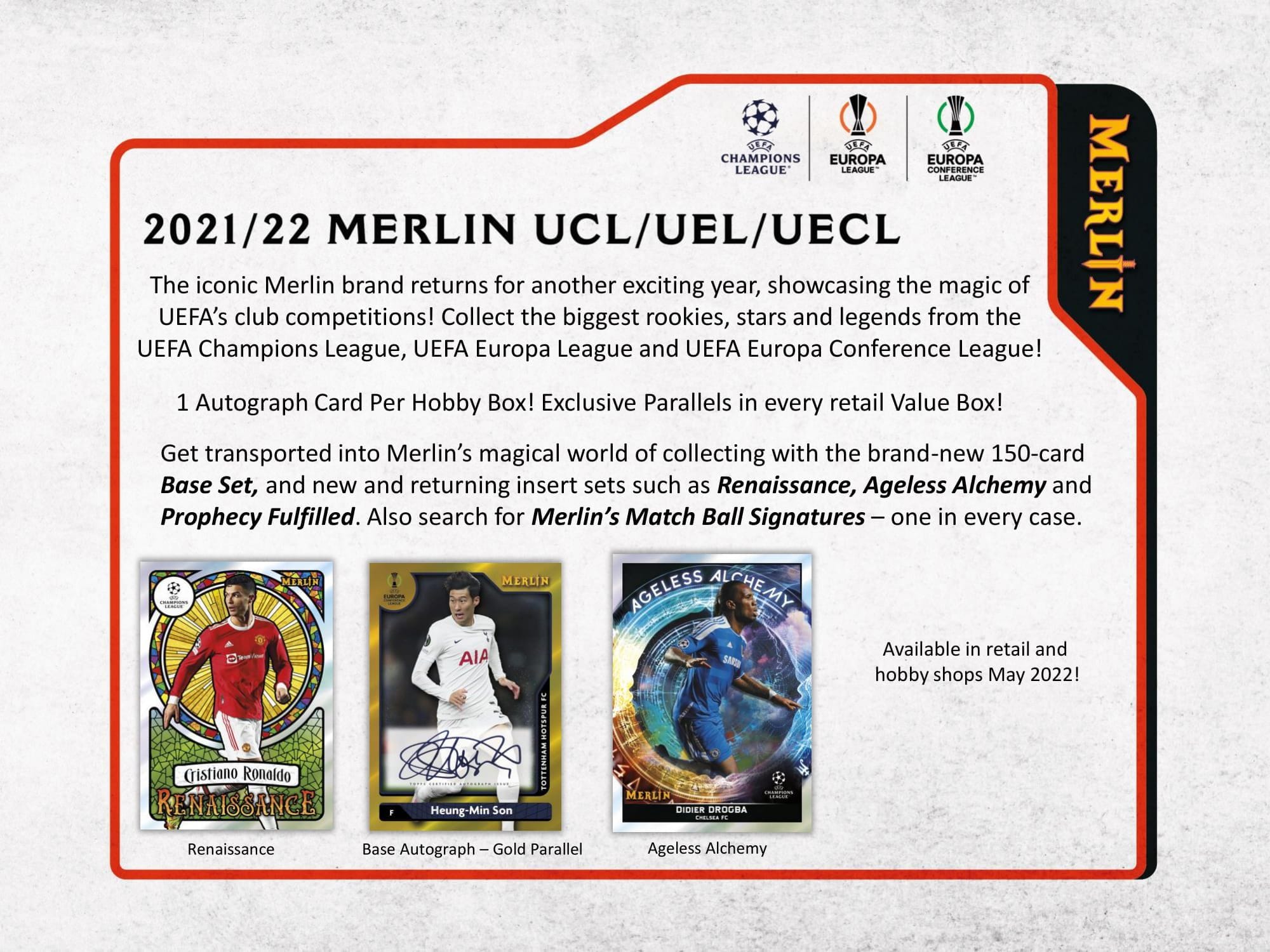 2021/22 Topps UEFA Champions League Merlin Chrome Soccer Hobby Box