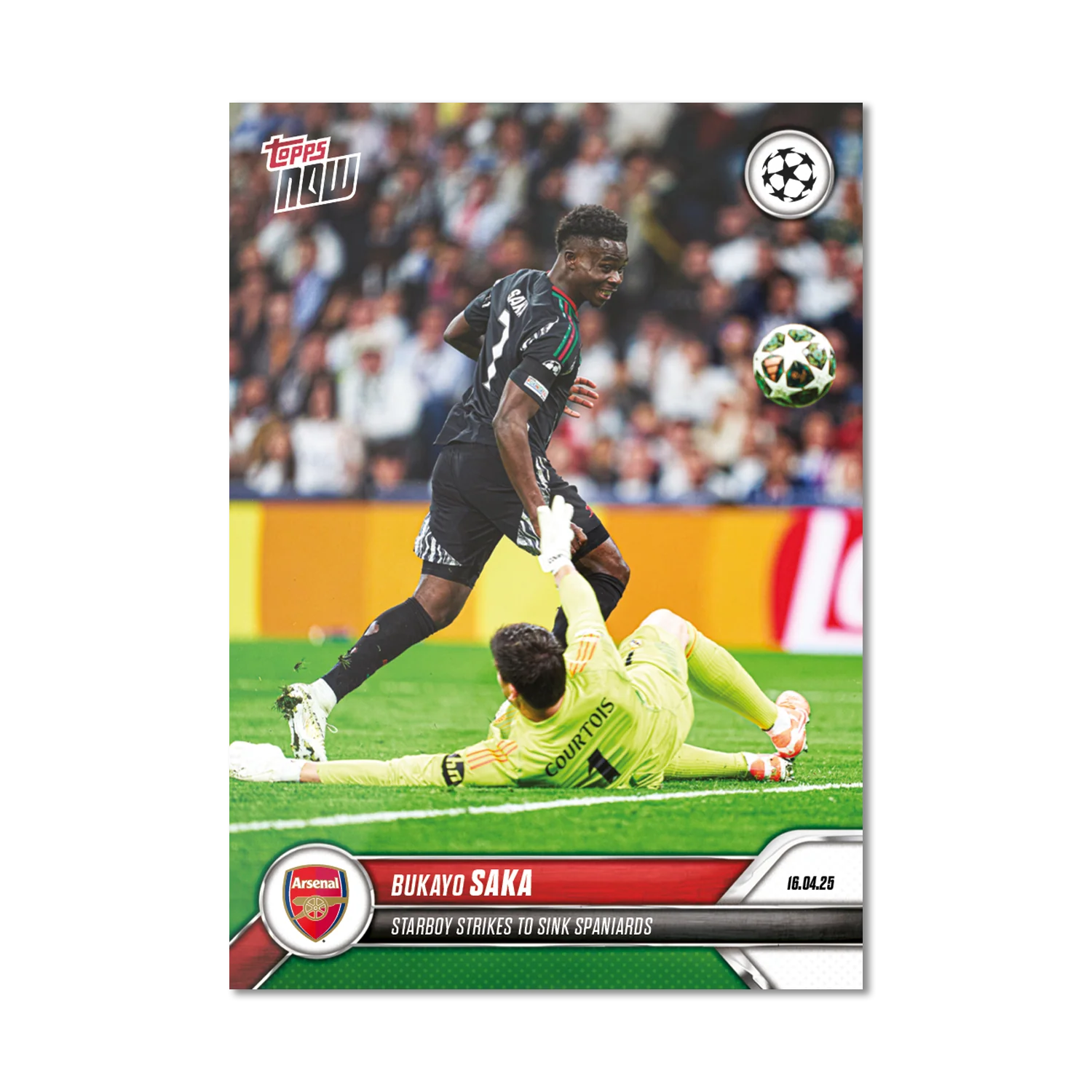 Bukayo Saka - 2024-25 UCL Topps NOW® - Card 145