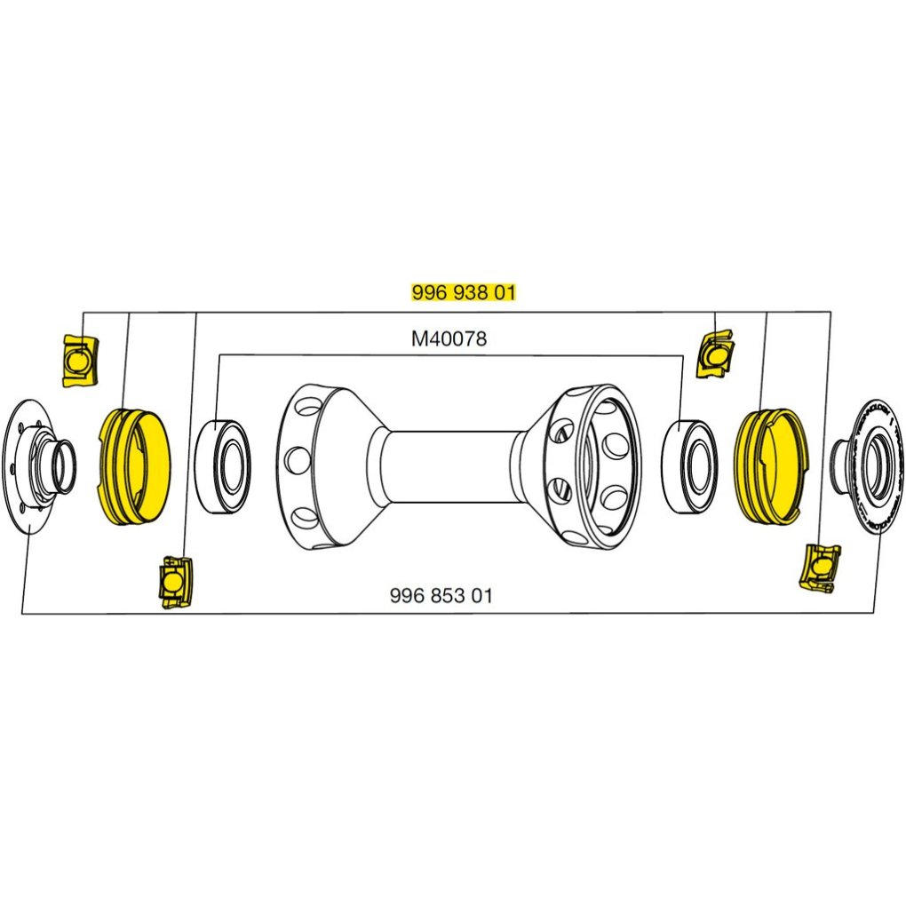 Mavic 2 Tracomp Rings + Clips for R-SYS - 99693801
