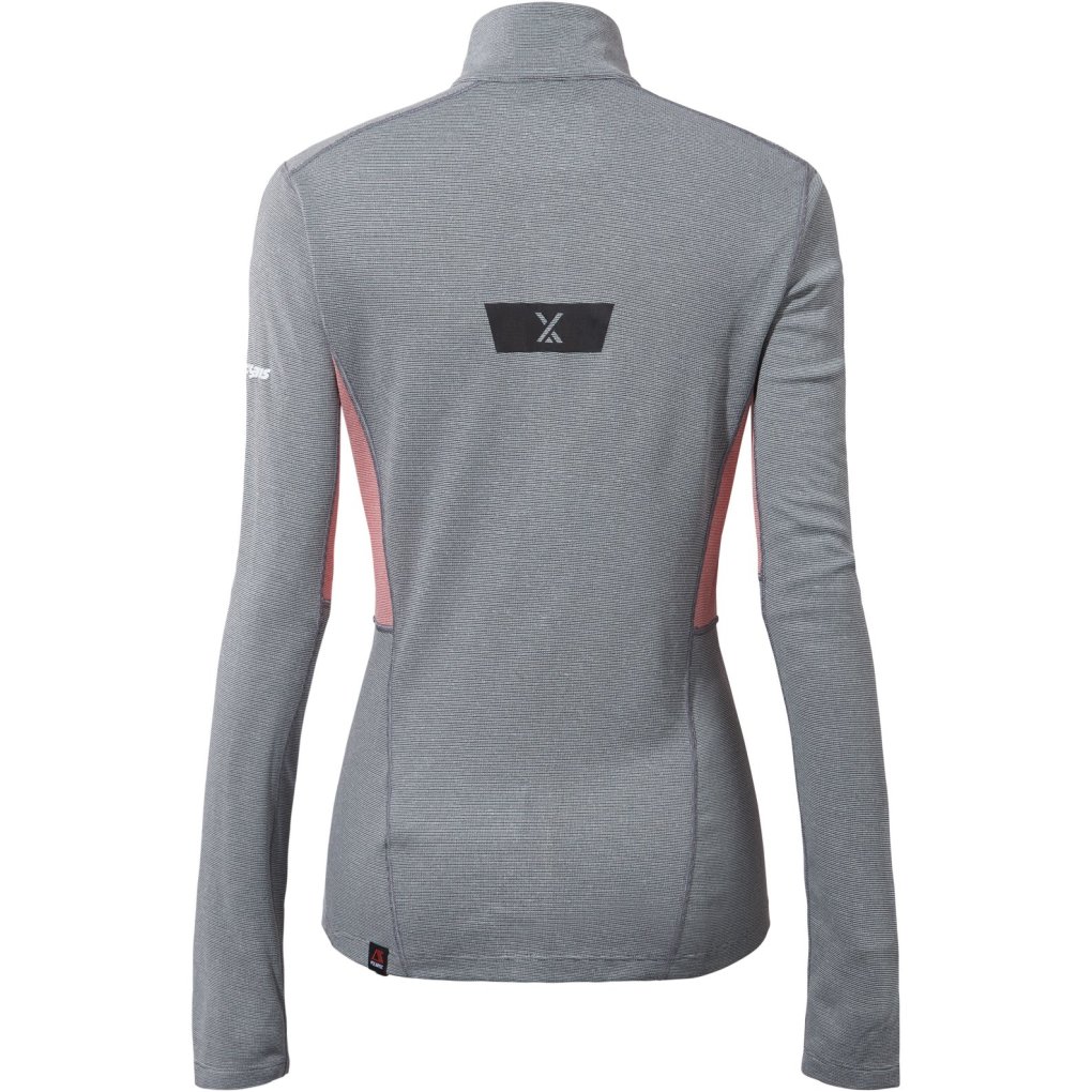 Berghaus MTN Guide Half Zip Longsleeve Shirt Women - Jet Black/Goji Berry