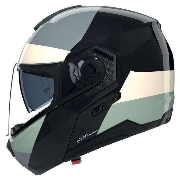 Nolan N90-3 BLOCCO Modular Helmet - Black / WhiteRef: NL1765