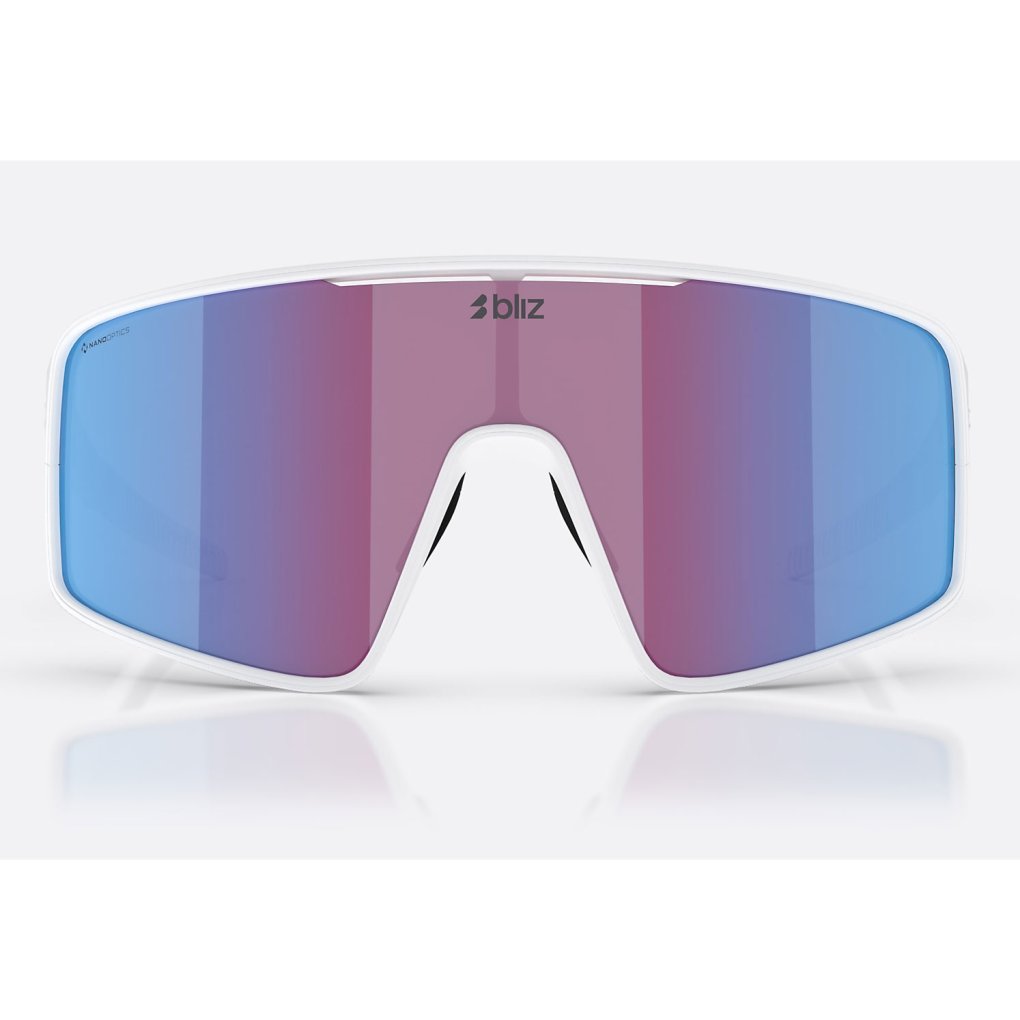 Bliz P001 L Glasses - White - Nordic Light Rose-Violet/Blue Mirror