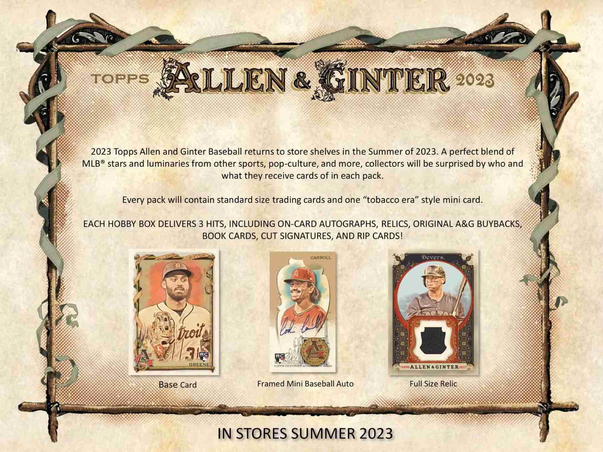 2023 Topps Allen & Ginter Baseball MLB Hobby Box