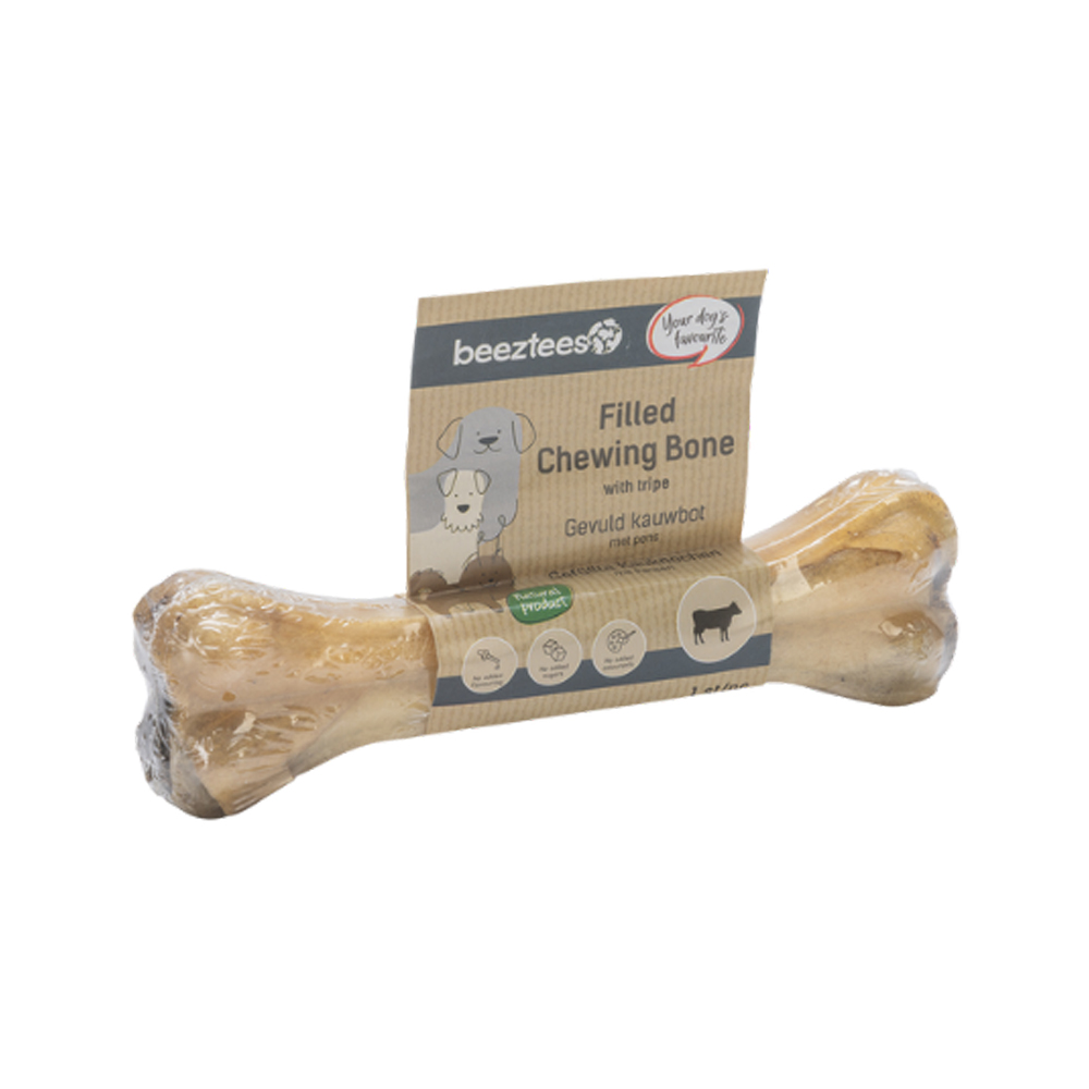 Beeztees Filled Chew Bone with Rumen - 2 x 10cm