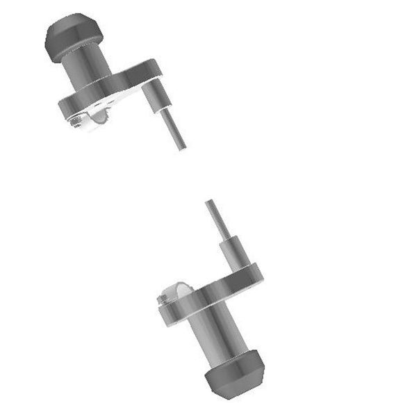 Top block block engine guard kit casters - greyRef: TB0048