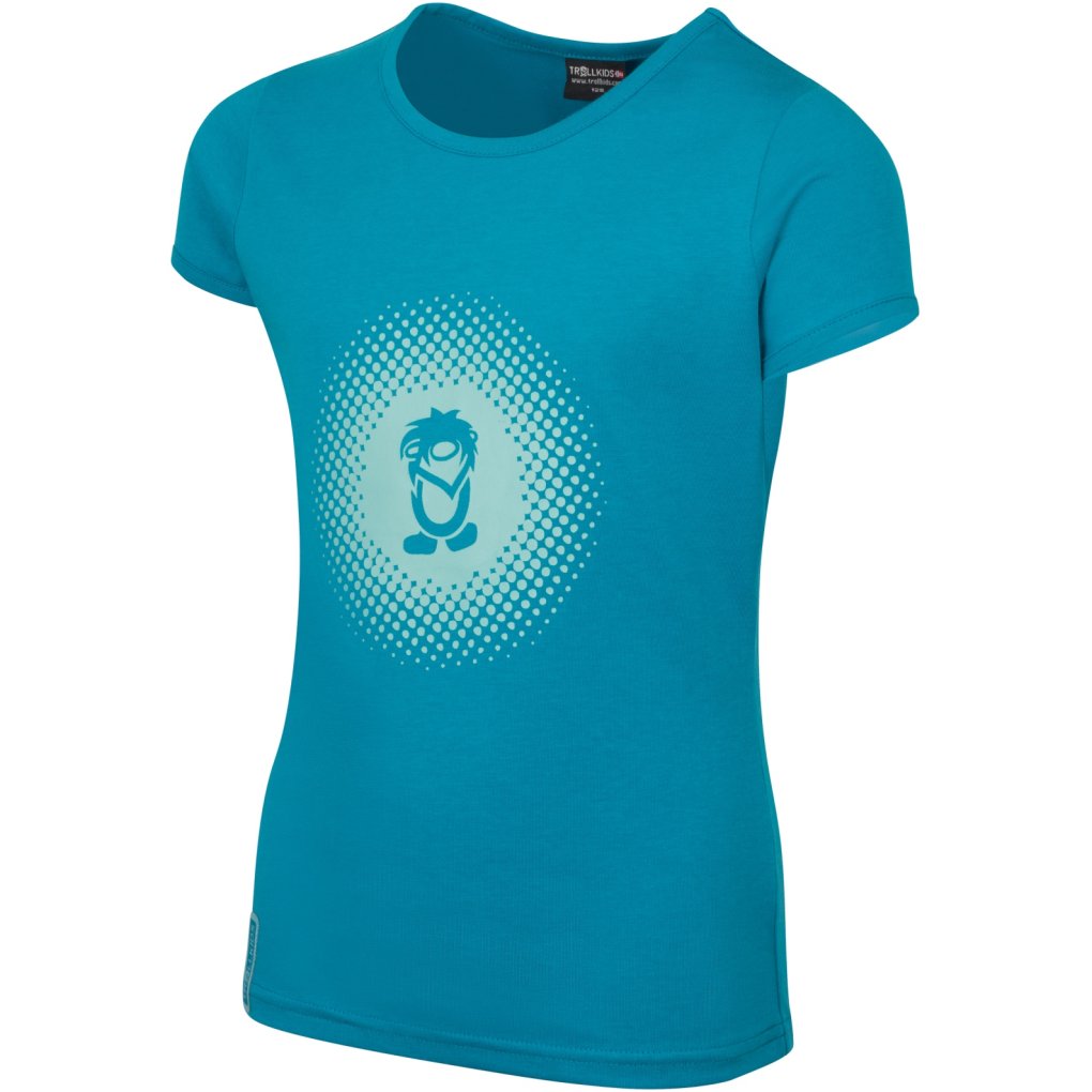 Trollkids Logo T-Shirt Girls - Harbor Blue