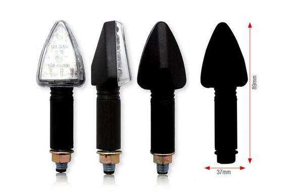 Clignotant Bihr Tri LED long noir UniverselRef : BI00987A / 1066948