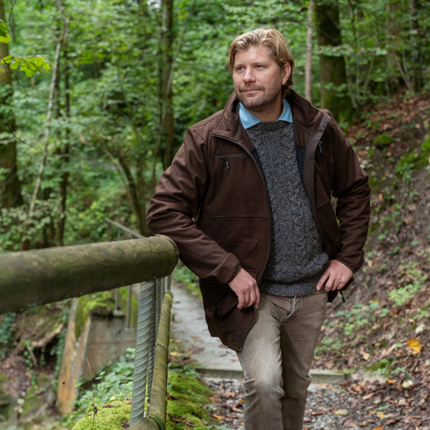 Loden Jacket HUBI Men (Brown)