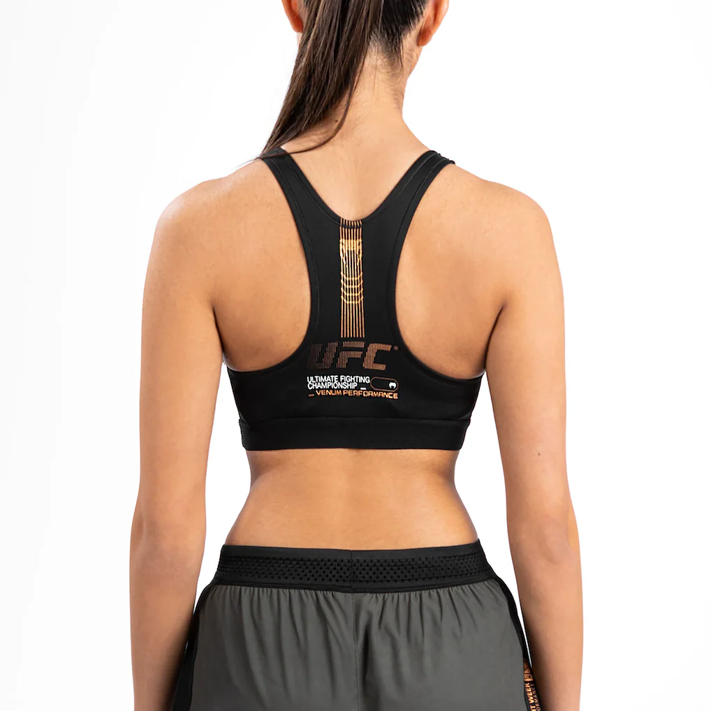 UFC Adrenaline by Venum Fight WeekSports Bra - Khaki/Bronze - Womens