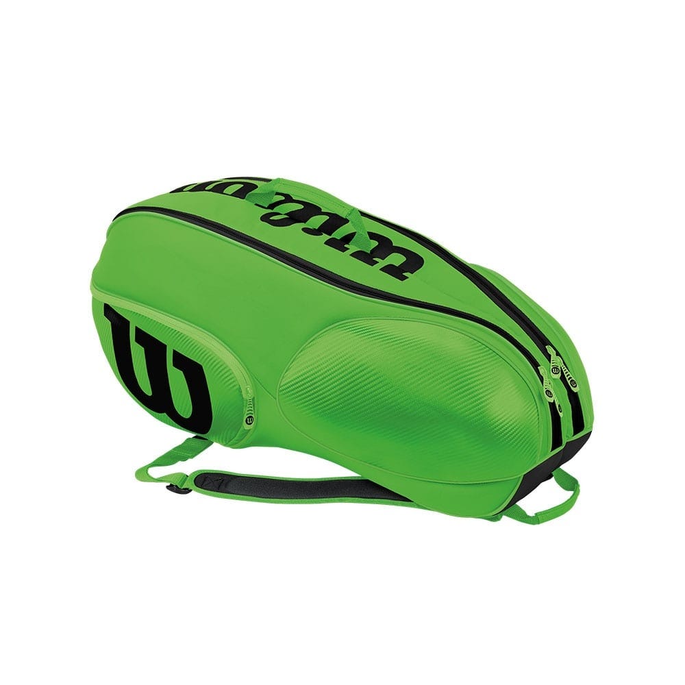 RACKET BAG WILSON MINI VANCOUVER 6PK GREEN BLACK WRZ645706