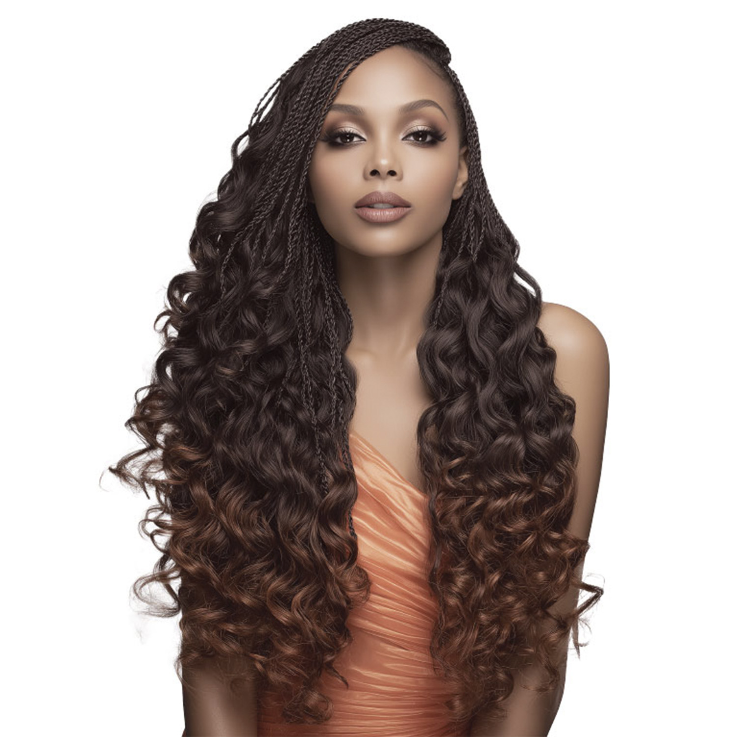 Janet Collection Human Hair Crochet Braids Feather Crochet Body 18