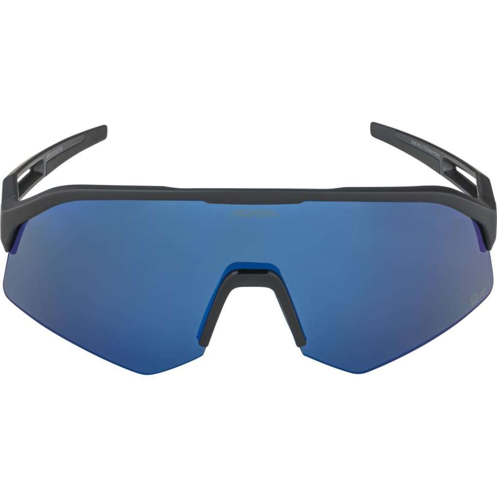Alpina Sonic HR Q-Lite Glasses - black matt/mirror blue
