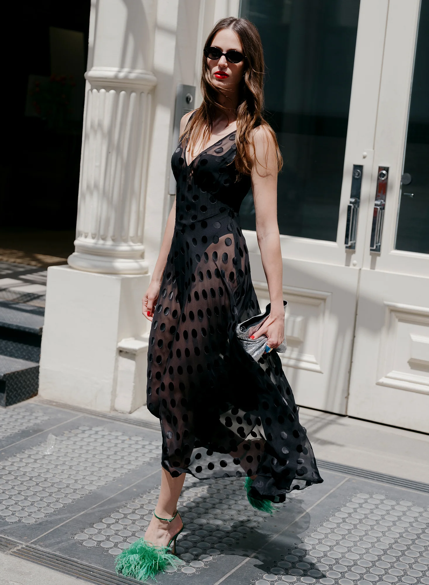 Silk Dot Gown