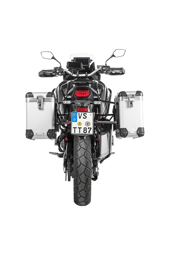 Touratech ZEGA Pro 31/38 suitcase - Black support included - Gray anodizedRef: Trt01777A / 01-403-5781-0