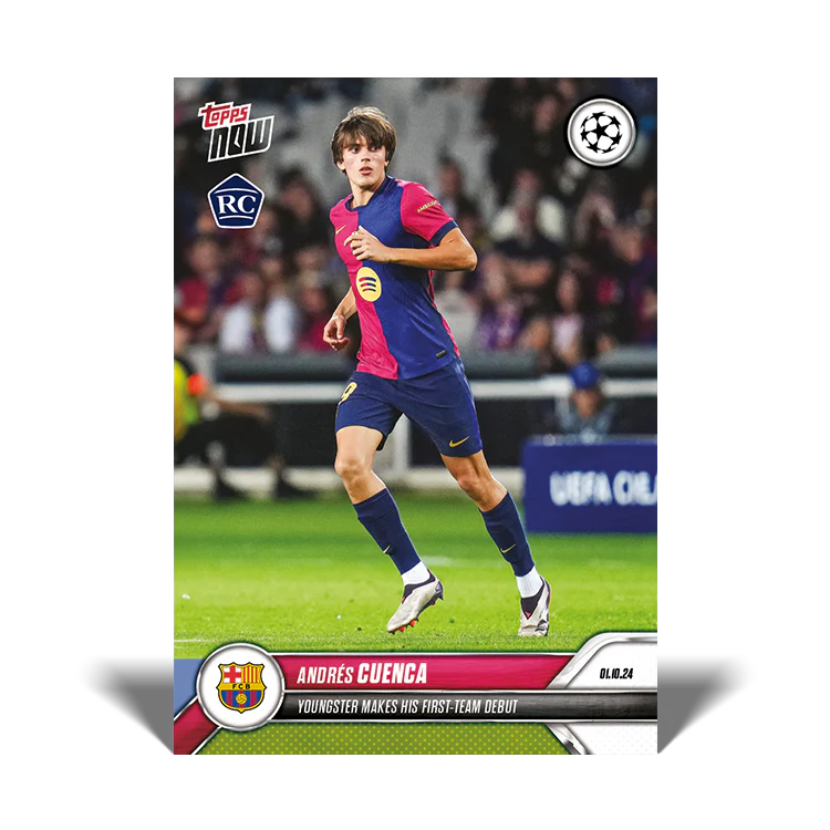 Andrés Cuenca - Youngster makes his first-team debut - 24/25 UCC Topps NOW® Card 21