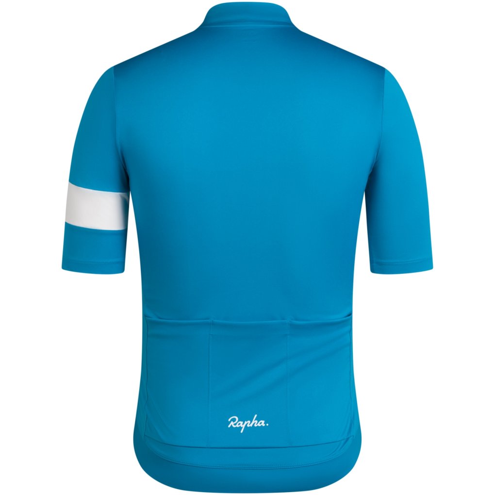 Rapha Core Short Sleeve Jersey Men - teal blue/white