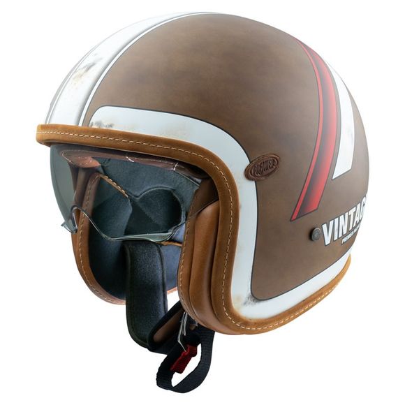 Casque jet Premier VINTAGE BOSDO BM - MarronRef : PE0345