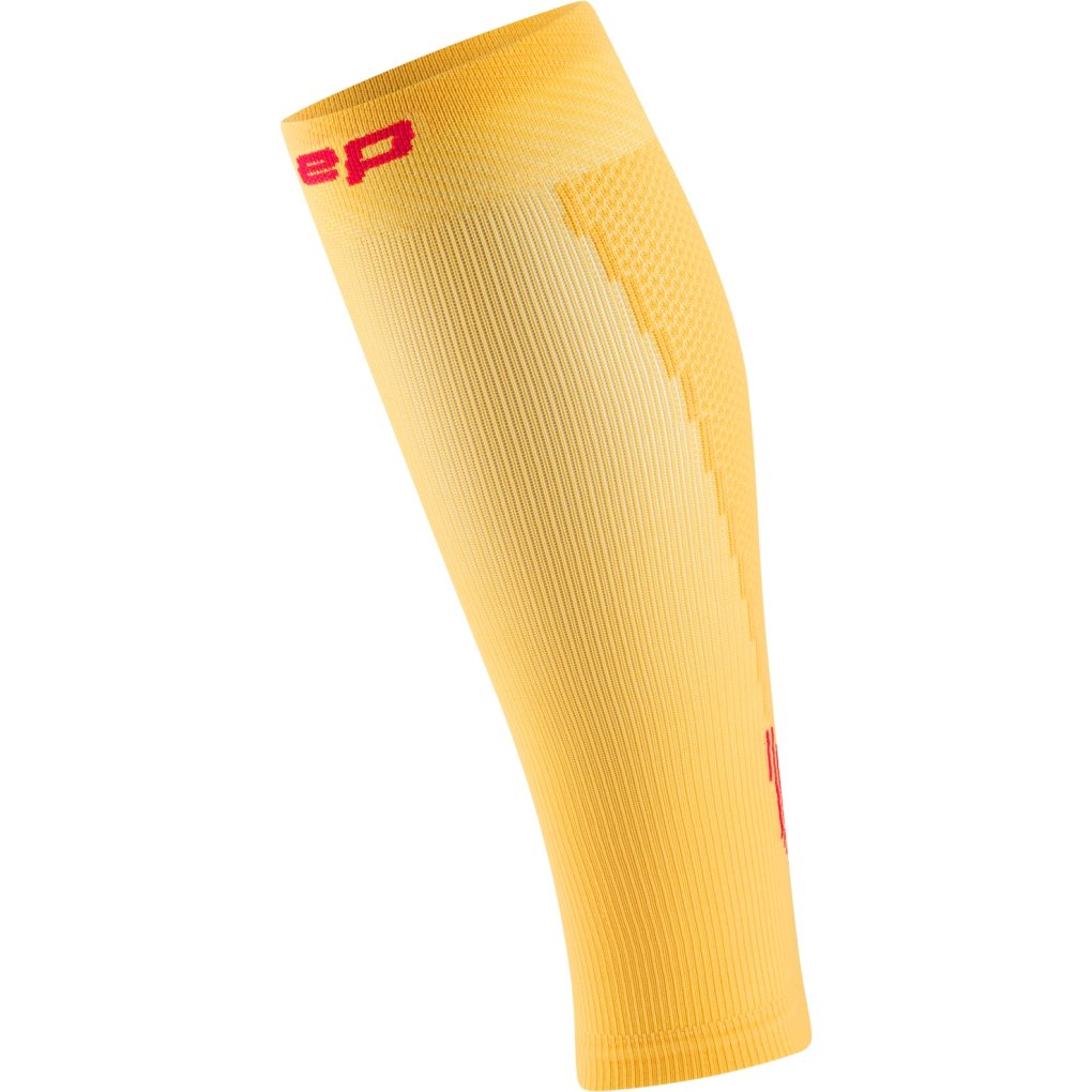 CEP Core Run Calf Sleeves Men - marigold/burgundy