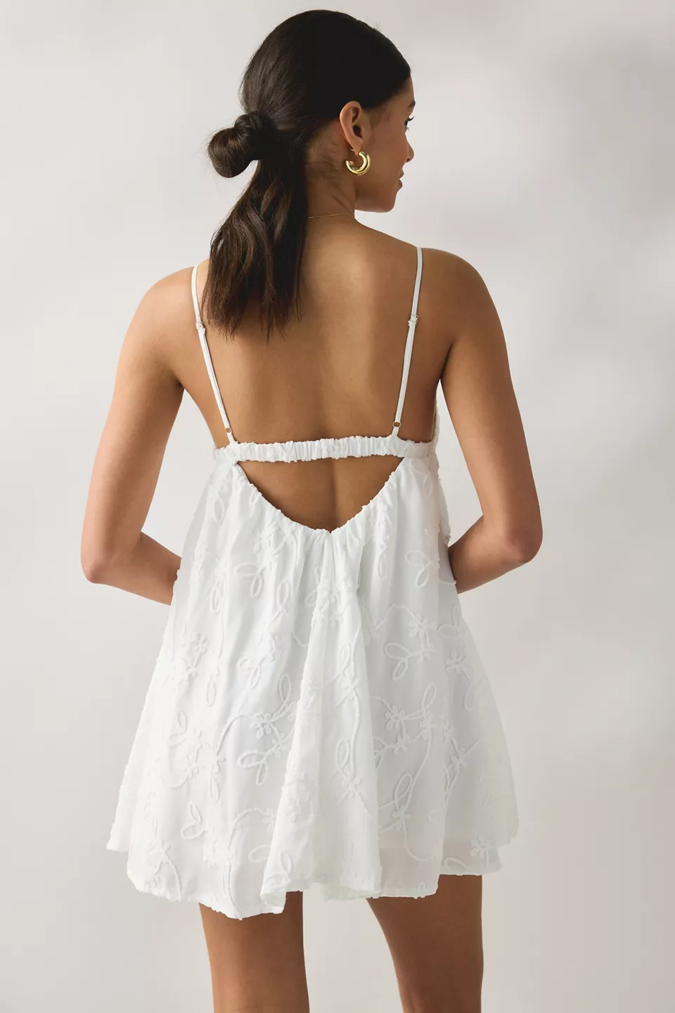 Kiss The Sky Lucie Broderie Babydoll Cami Mini Dress