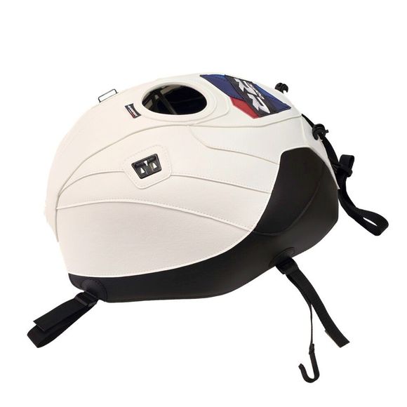 Tapis de réservoir Bagster BLANC/NOIR MAT GRAINE/DECO ROUGE/BALTIQUE/GITANE/NOIRRef : BG1070 / 1747A