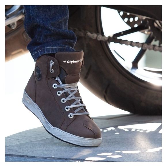 Moto Stylmartin Marshall Waterproof - Brown Motorcycle SneakersRef: SM0032