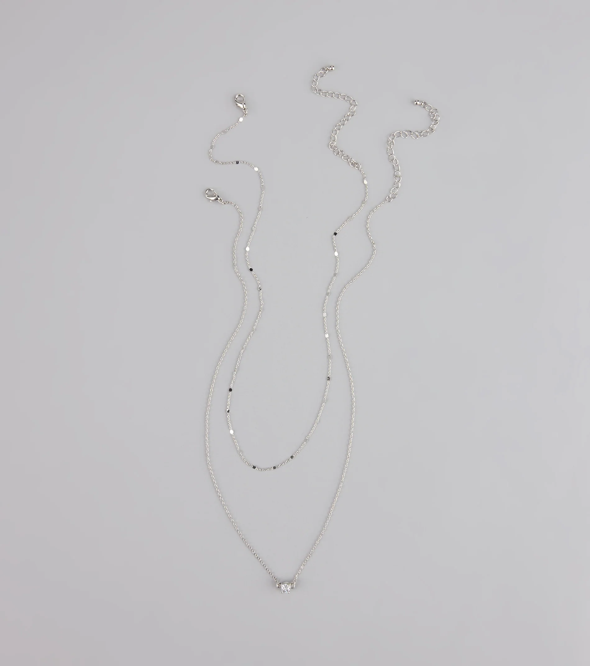 Effortless Shine Cubic Zirconia Layered Necklace Set