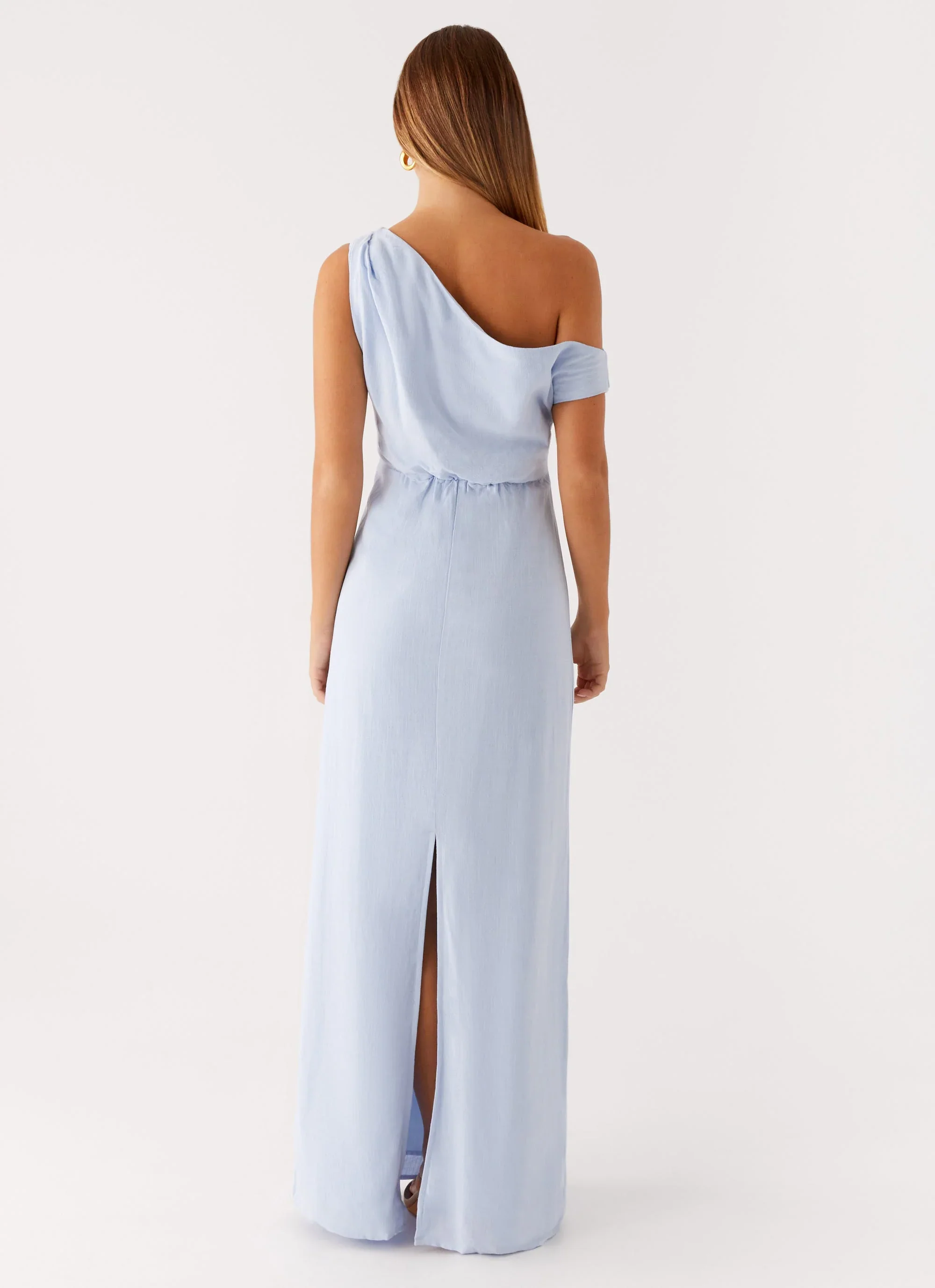 Lady Love Linen Maxi Dress - Blue