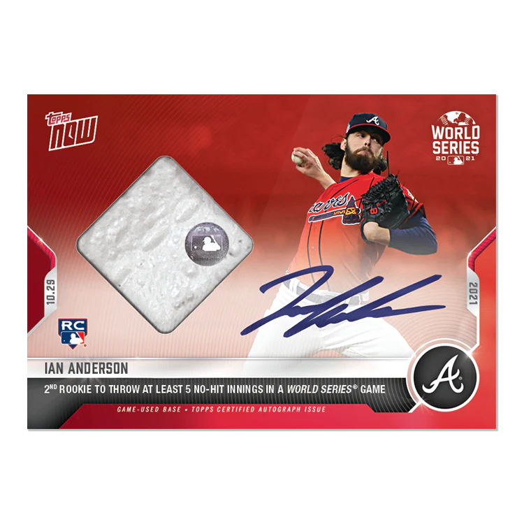 On-Card Auto-Relic # to 10 - Ian Anderson - 2021 MLB TOPPS NOW® Card 1019D