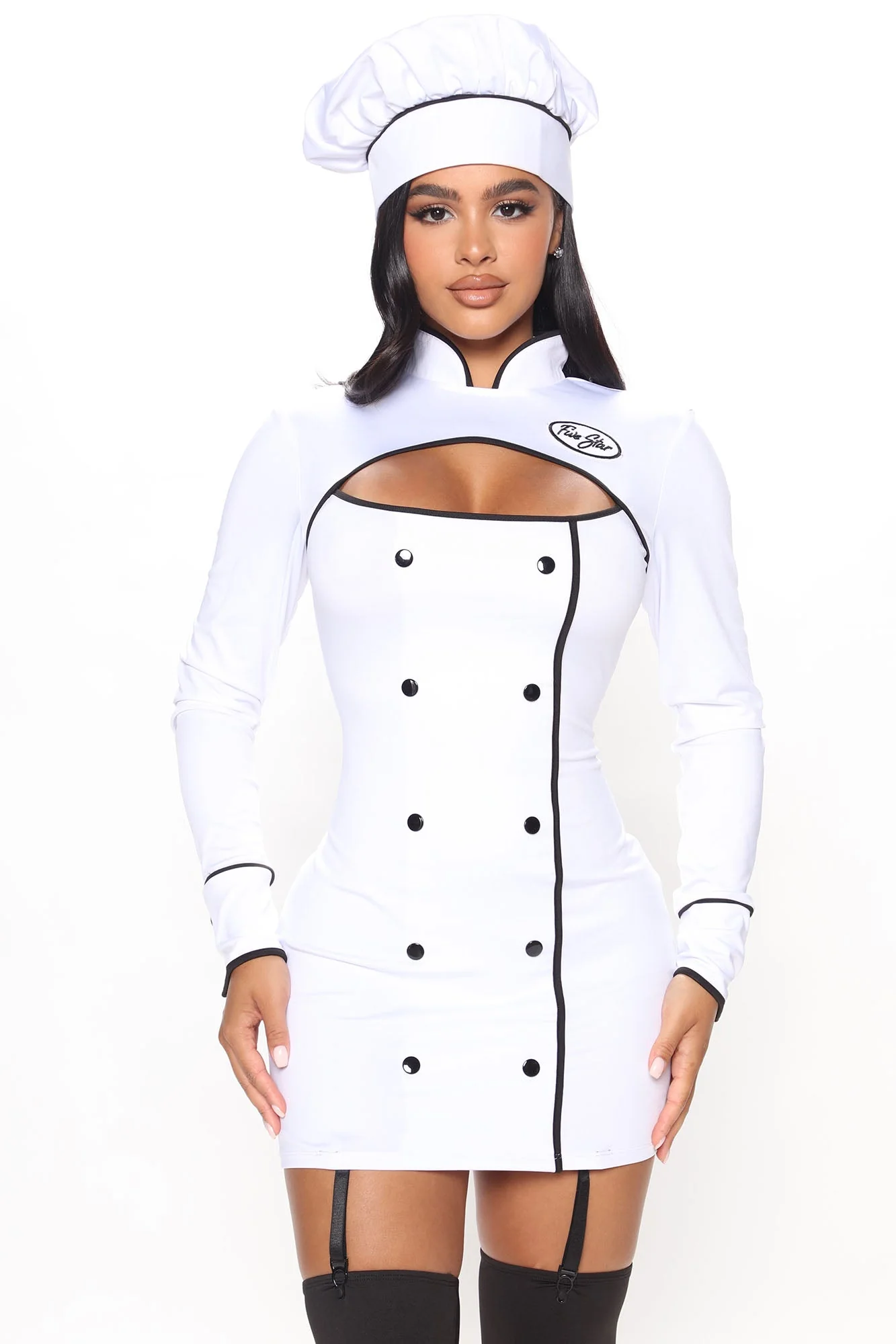 Whippin Up Chef 3 Piece Costume Set - White/combo