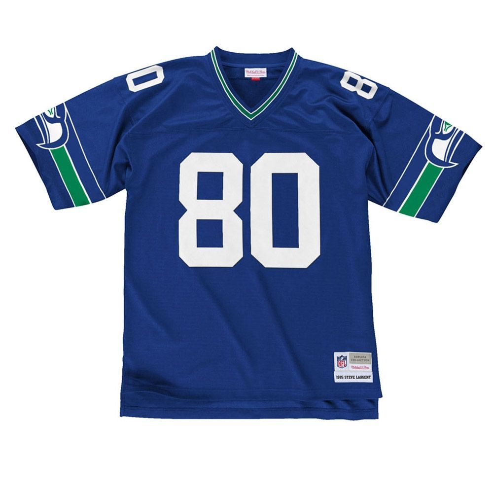 Steve Largent #80 Seattle Seahawks Legacy Throwback NFL Jersey Blue