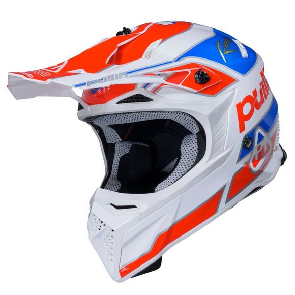 Cross Pull-in Graphic + Team 2025 - Red / Blue HelmetRef: PUL0631