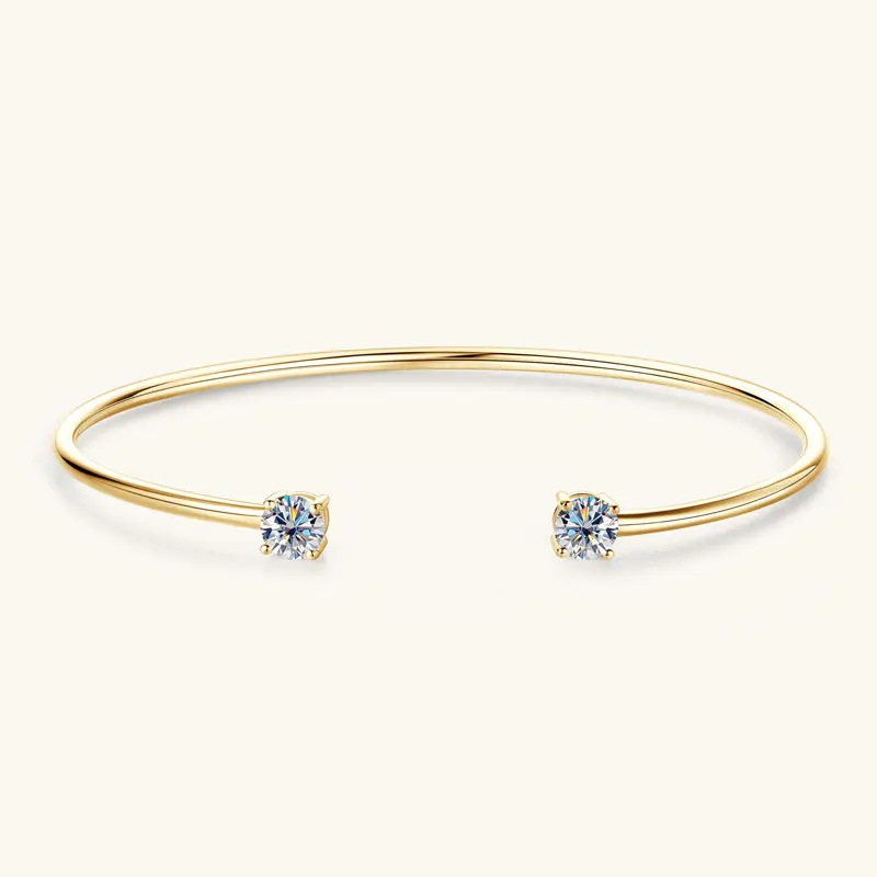 Aisha Moissanite Bangle Cuff